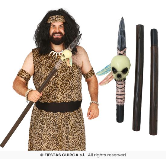 Lança indígena destacável de 120 cm - acessório para fantasia