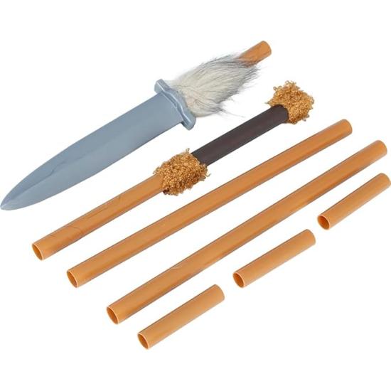 Lança indígena de brinquedo destacável (120 cm) – Acessório de fantasia