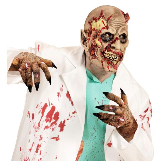 Mãos de zumbi em látex para adultos