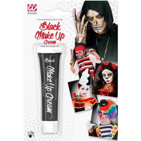 Maquiagem com creme facial preto Maquiagem com creme facial preto
