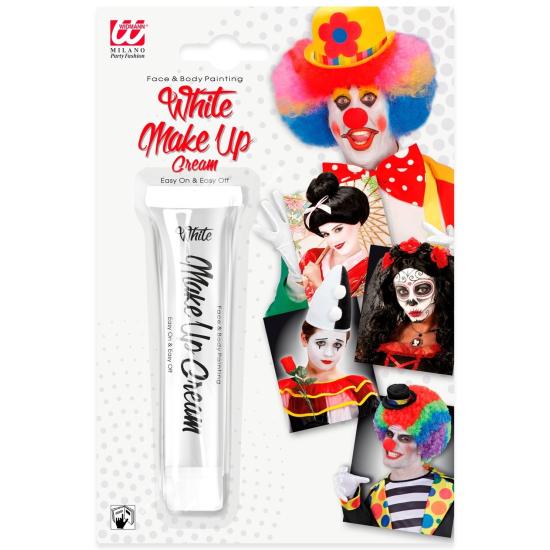 Maquiagem com creme facial branco Maquiagem com creme facial branco