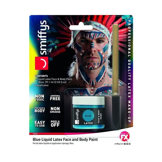 Maquiagem Látex Líquido Azul 59 ml