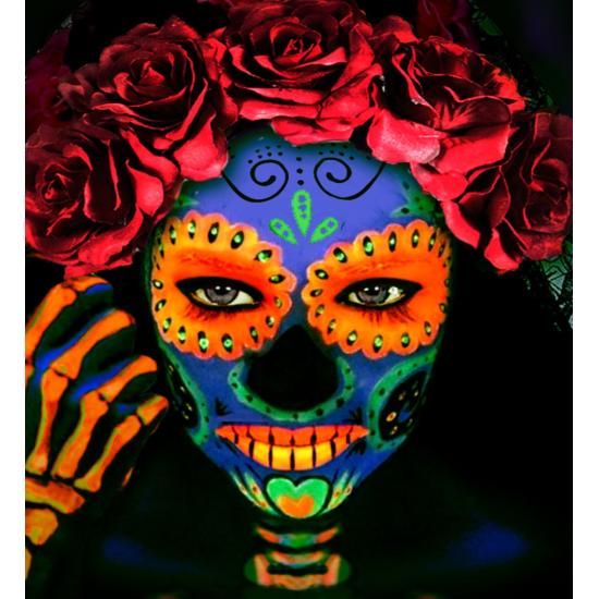 Maquiagem Laranja Fluorescente em Frasco de 30ml