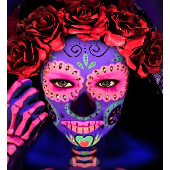 Maquiagem Rosa Fluorescente em Frasco de 30 ml