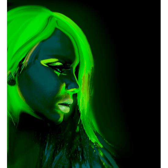 Maquiagem Verde Fluorescente em Frasco de 30ml