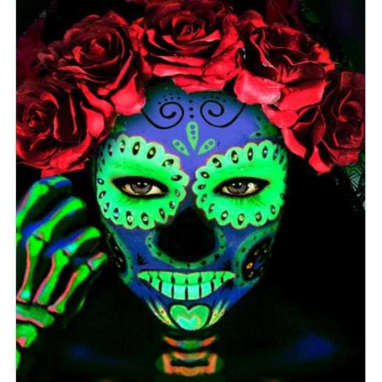 Maquiagem Verde Fluorescente em Frasco de 30ml