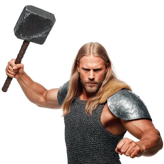 Martelo Viking de 53 cm - Acessório épico para sua fantasia