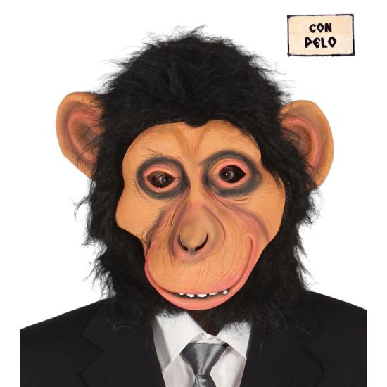 Máscara de macaco com cabelo Máscara de macaco com cabelo