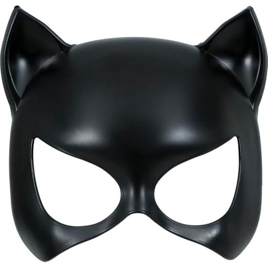 meia máscara de gatinho de PVC