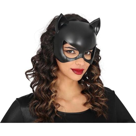 meia máscara de gatinho de PVC