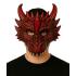 Meia máscara de dragão vermelho