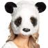 Meia máscara de pelúcia Panda
