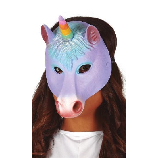 Meia máscara de unicórnio fantasia