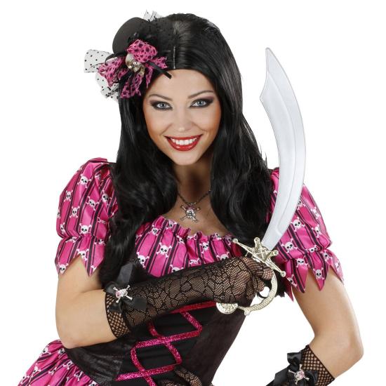 Mini Chapéu com Caveira e Laço