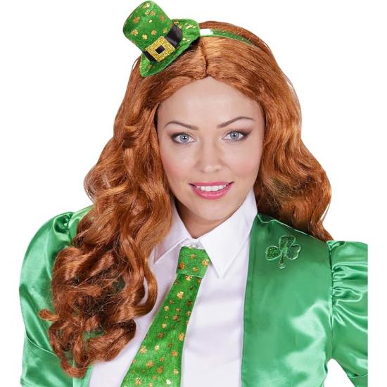 Mini chapéu verde de São Patrício em uma tiara | Acessórios para festa