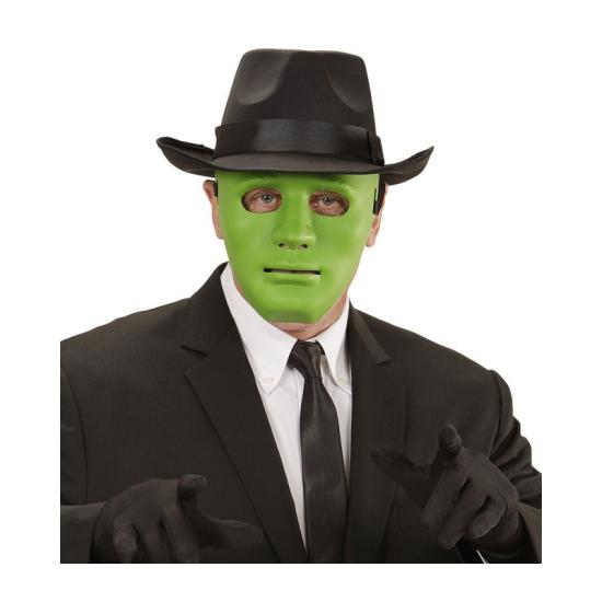 Máscara de fantasia verde anônima