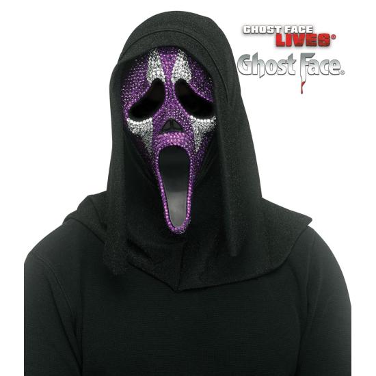 Máscara Facial Fantasma Brilhante – Horror com Estilo e Brilho