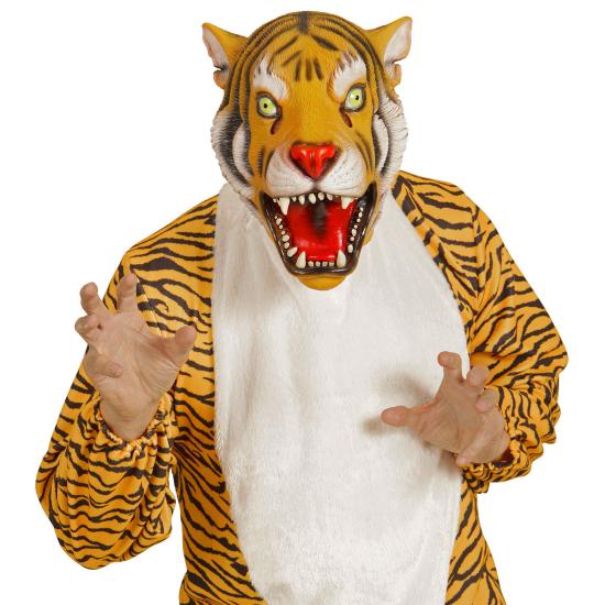 Máscara de tigre de látex adulto Máscara de tigre de látex adulto