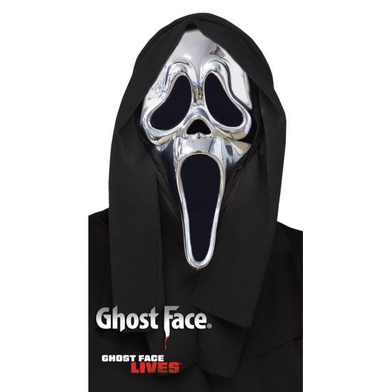 Máscara Chrome Ghost Face® para Adultos
