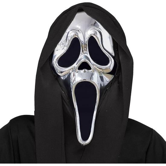 Máscara Chrome Ghost Face® para Adultos