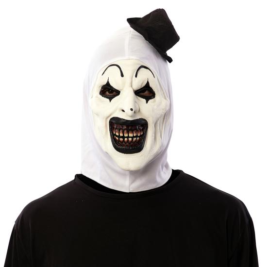 Máscara de Palhaço Terrificador com Capuz e Chapéu Preto