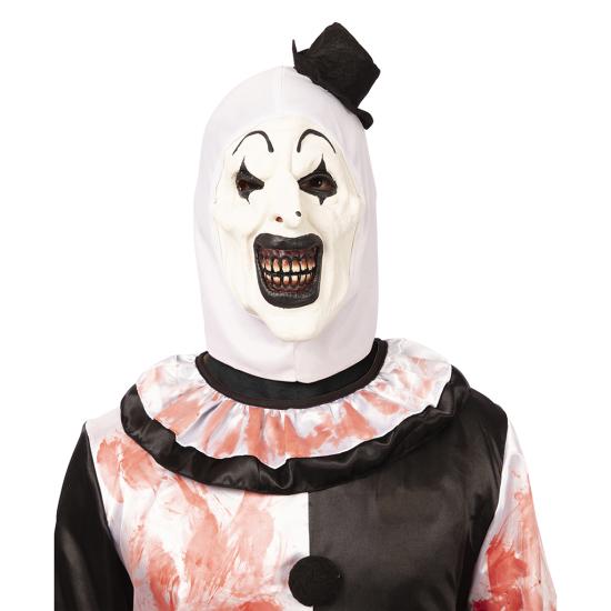 Máscara de Palhaço Terrificador com Capuz e Chapéu Preto