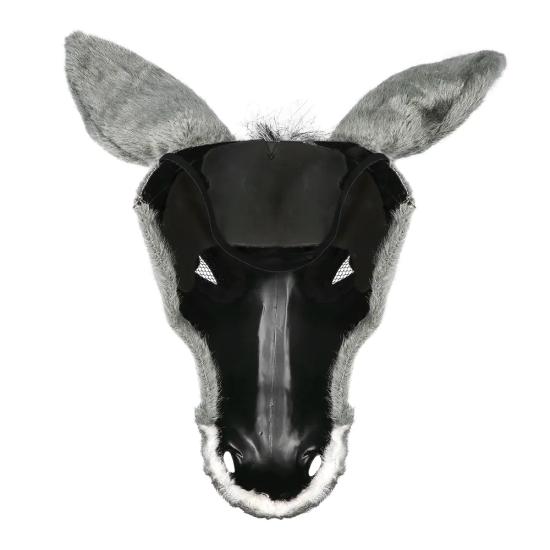 Máscara de Burro de Pelúcia para Adultos