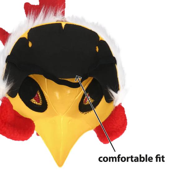 Máscara de Pelúcia de Galo Adulto