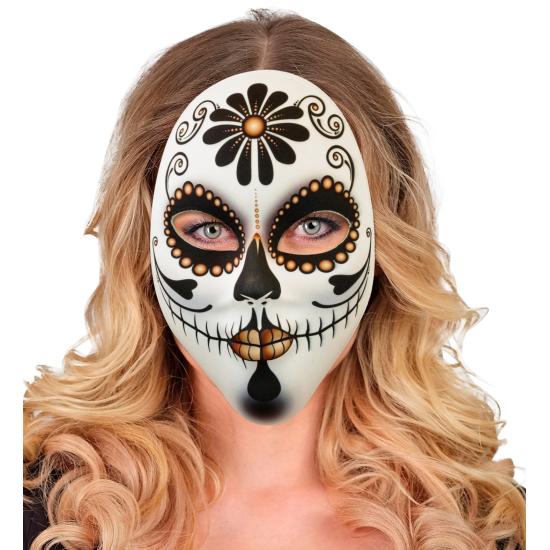 Máscara de Tecido da Senhora do Dia dos Mortos