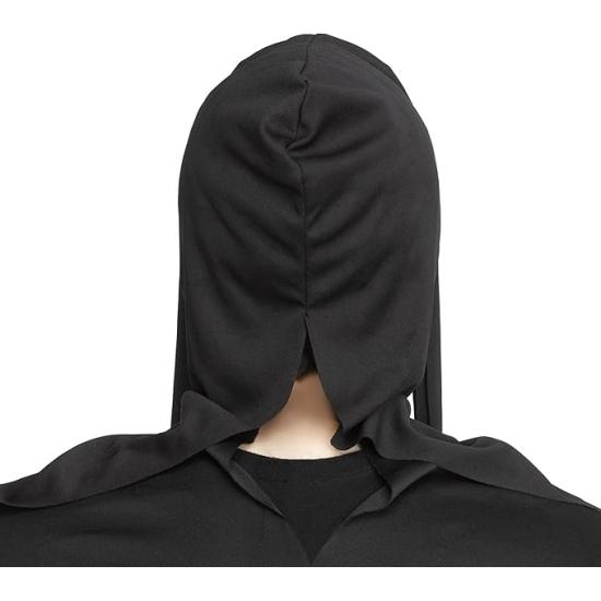 Máscara GhostFace® Gold Chrome com capa – PVC rígido cromado