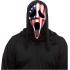 Máscara facial de fantasma patriótico – Terror clássico com estilo americano