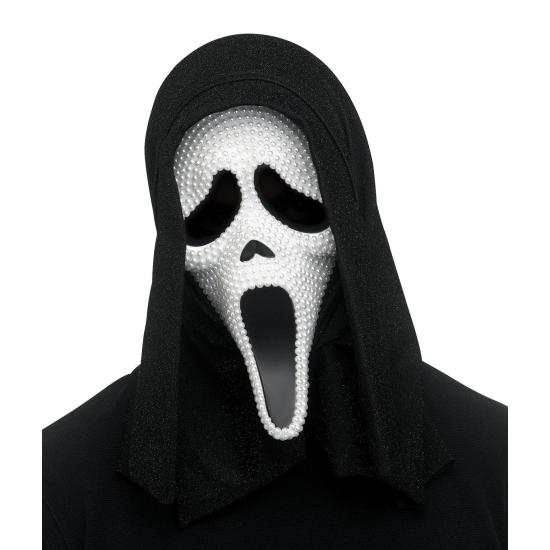 Máscara Ghost Face Pearl – Terror com Elegância e Brilho