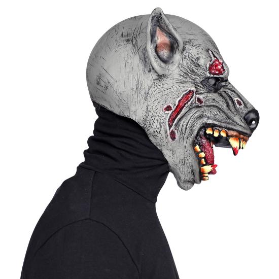 Máscara de lobisomem sangrento para adulto
