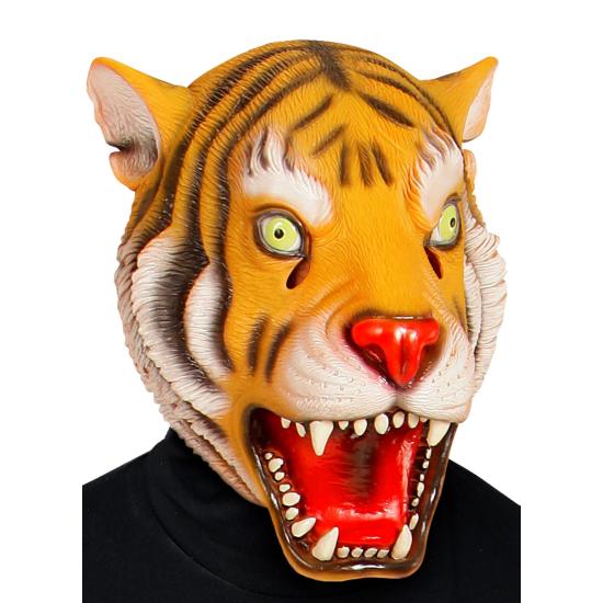 Máscara de tigre de látex adulto Máscara de tigre de látex adulto