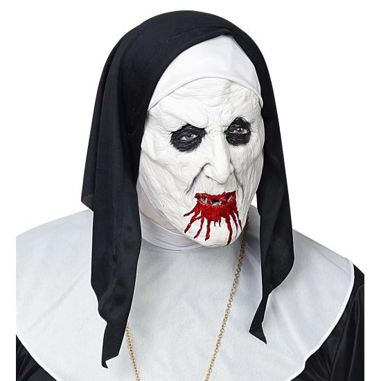 Máscara de freira terrorista adulta