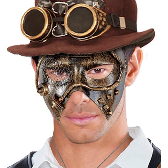 Máscara Steampunk de Cobre
