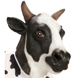 Máscara de vaca de fazenda adulta