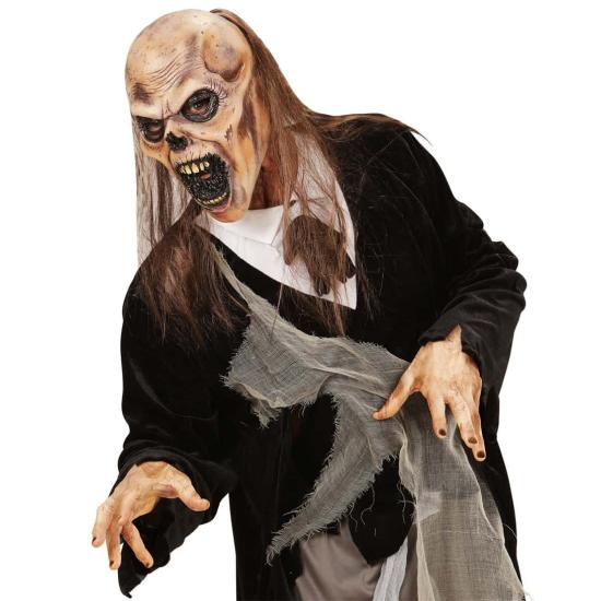 Máscara de Zumbi com Cabelo Terror