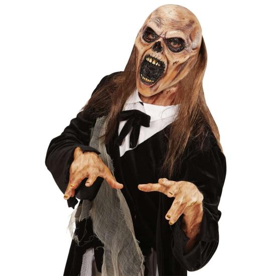 Máscara de Zumbi com Cabelo Terror