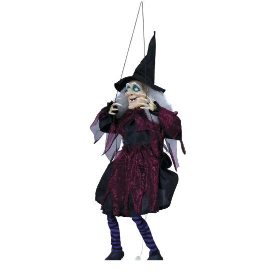 Boneca de bruxa de Halloween no balanço 1m