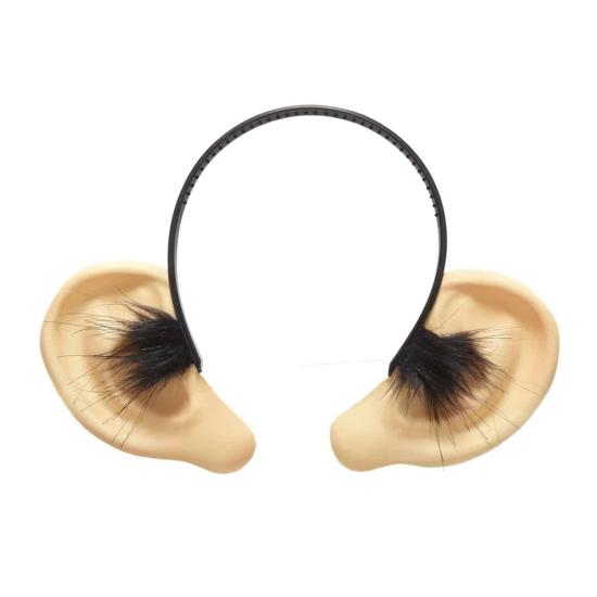 Orelhas grandes e peludas para fantasias