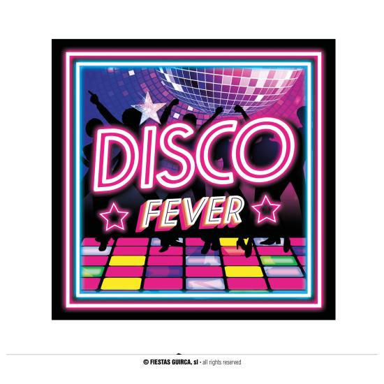 Pack de 12 guardanapos Disco 33X33 CMS. Pack de 12 guardanapos Disco 33X33 CMS.