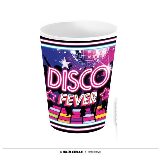Pacote de 6 copos Disco 240 ML 9 CMS. Pacote de 6 copos Disco 240 ML 9 CMS.