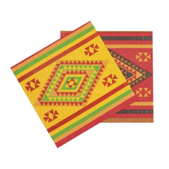 Pack de 20 guardanapos mexicanos 33 x 33 cms Pack de 20 guardanapos mexicanos 33 x 33 cms