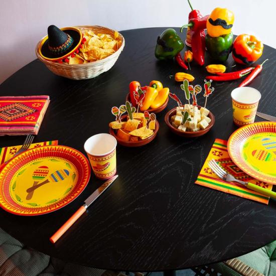 Pack de 20 guardanapos mexicanos 33 x 33 cms Pack de 20 guardanapos mexicanos 33 x 33 cms