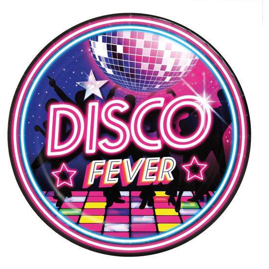 Pacote de 6 Pratos Disco 23 cms