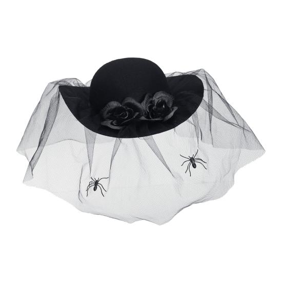 Viúva Pamela com véu