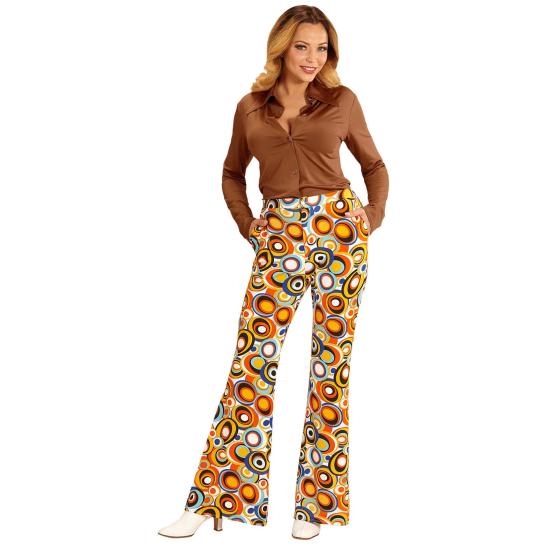 Calça Feminina Anos 70 Groovy Bubbles Calça Feminina Anos 70 Groovy Bubbles