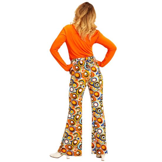 Calça Feminina Anos 70 Groovy Bubbles Calça Feminina Anos 70 Groovy Bubbles