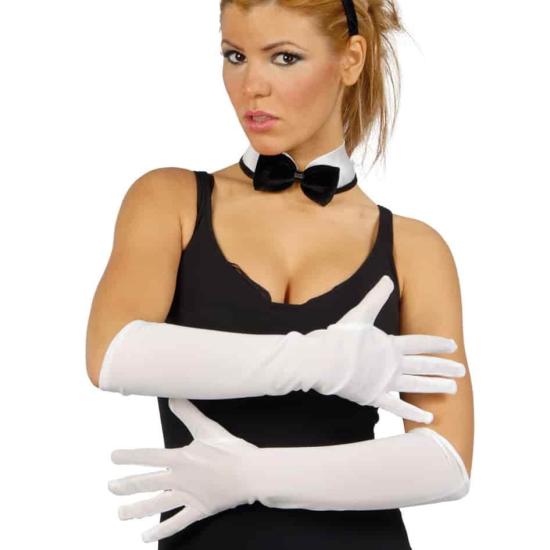 Par de Luvas Brancas 45 cms.